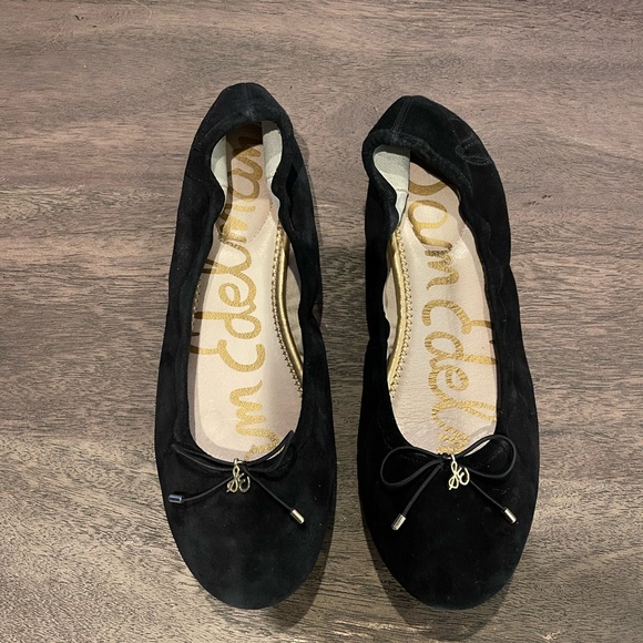 Sam Edelman Shoes - Sam Edelman Black Suede Ballet Flats EUC, Sz 9